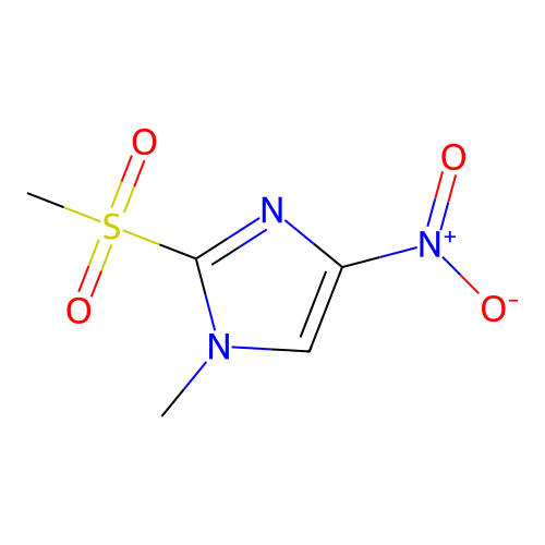 1-Methyl-2-methylsulfonyl-4-nitroimidazole structure