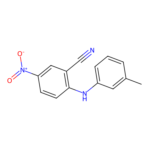 2-[(3-Methylphenyl)amino]-5-nitrobenzonitrile structure
