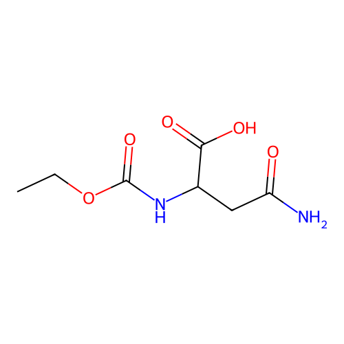 N(alpha)-Ethoxycarbonyl-L-asparagine structure