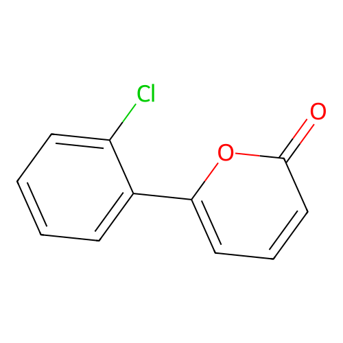 6-(2-Chlorophenyl)pyran-2-one structure