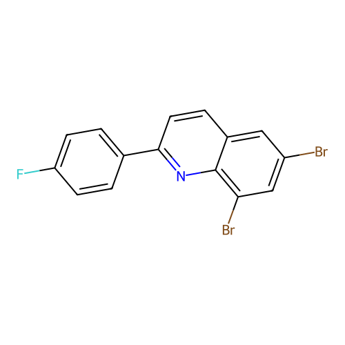 6,8-Dibromo-2-(4-fluorophenyl)quinoline structure