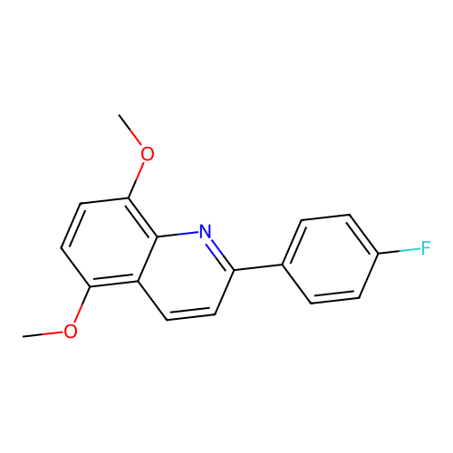 2-(4-Fluorophenyl)-5,8-dimethoxyquinoline structure