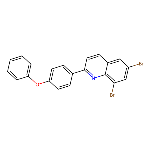 6,8-Dibromo-2-(4-phenoxyphenyl)quinoline structure