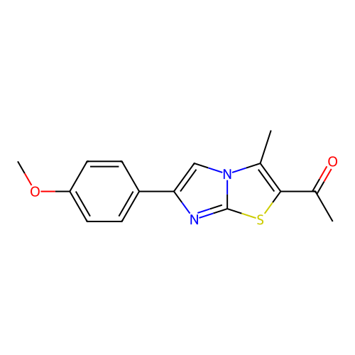 1-[6-(4-Methoxyphenyl)-3-methylimidazo[2,1-b][1,3]thiazol-2-yl]-1-ethanone structure