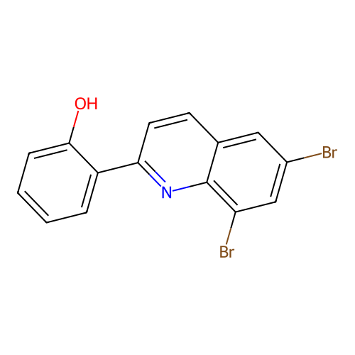 2-(6,8-Dibromoquinolin-2-yl)phenol structure
