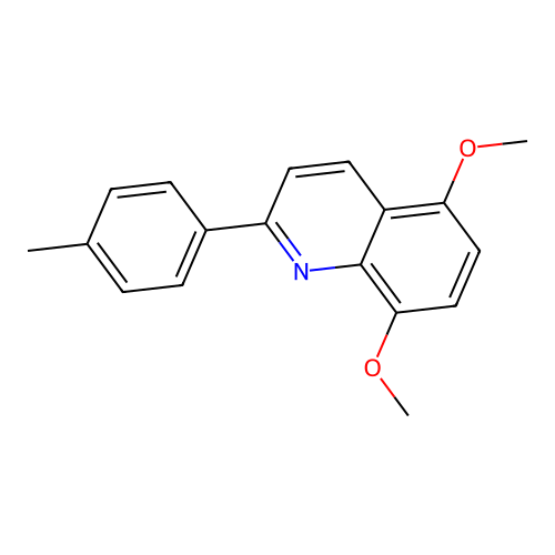 5,8-Dimethoxy-2-(4-methylphenyl)quinoline structure