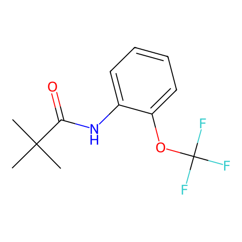 2,2-dimethyl-N-[2-(trifluoromethoxy)phenyl]propanamide structure