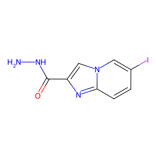 6-Iodoimidazo[1,2-a]pyridine-2-carbohydrazide structure