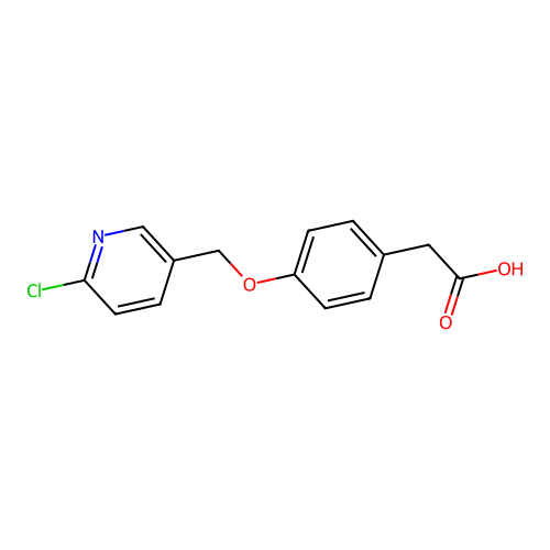 2-{4-[(6-Chloro-3-pyridinyl)methoxy]phenyl}acetic acid structure