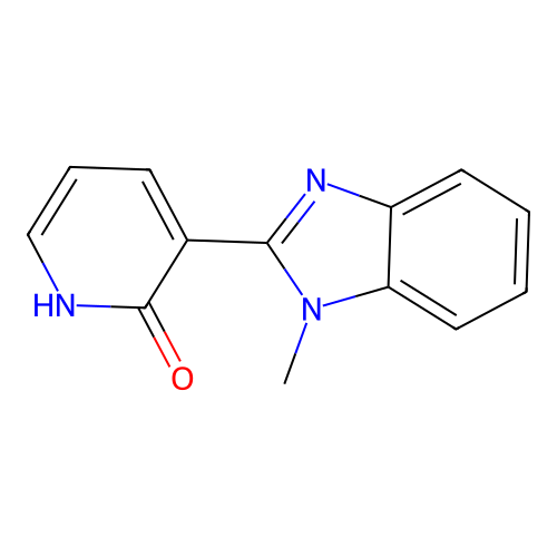 3-(1-methyl-1H-1,3-benzimidazol-2-yl)-2(1H)-pyridinone structure