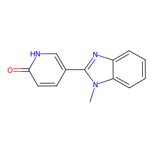 5-(1-methyl-1H-1,3-benzimidazol-2-yl)-2(1H)-pyridinone structure