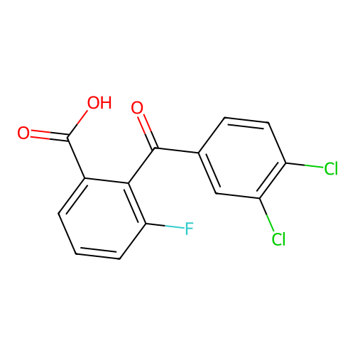 2-(3,4-Dichlorobenzoyl)-3-fluorobenzoic acid structure