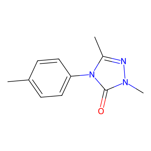 2,5-dimethyl-4-(4-methylphenyl)-2,4-dihydro-3H-1,2,4-triazol-3-one structure