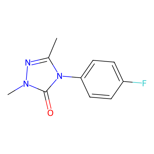 4-(4-fluorophenyl)-2,5-dimethyl-2,4-dihydro-3H-1,2,4-triazol-3-one structure