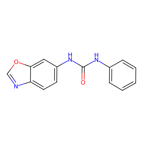 N-(1,3-benzoxazol-6-yl)-N'-phenylurea structure