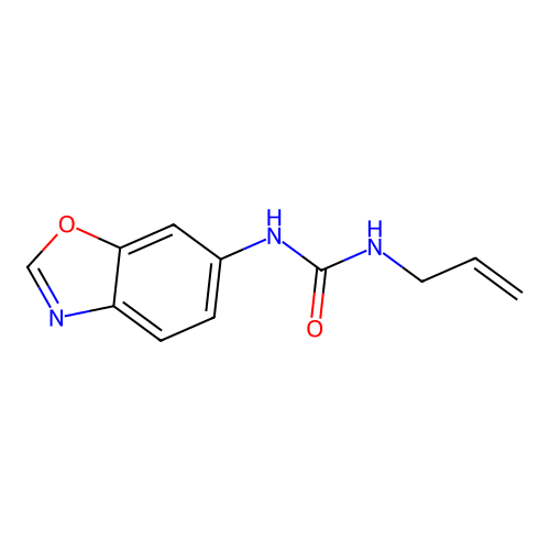 N-allyl-N'-(1,3-benzoxazol-6-yl)urea structure
