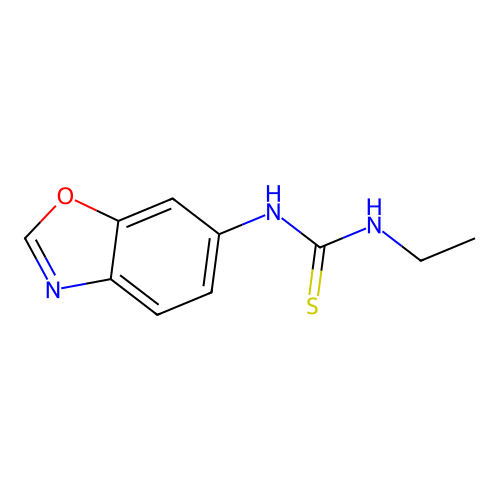 N-6-Benzoxazolyl-N'-ethylthiourea structure