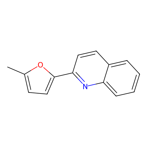 2-(5-Methyl-2-furyl)quinoline structure