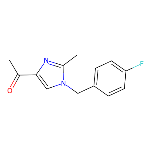 1-[1-(4-fluorobenzyl)-2-methyl-1H-imidazol-4-yl]-1-ethanone structure