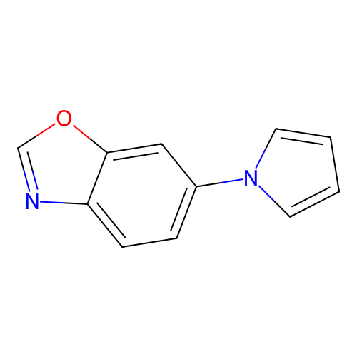 6-(1H-pyrrol-1-yl)-1,3-benzoxazole structure
