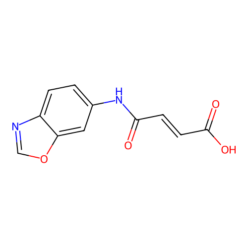 3-[(1,3-Benzoxazol-6-yl)carbamoyl]prop-2-enoic acid structure