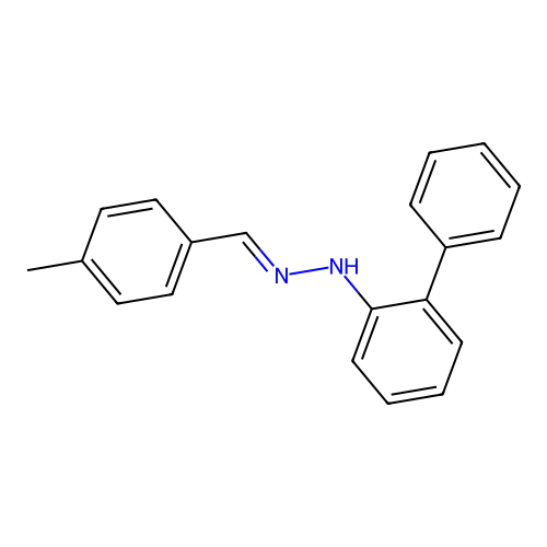 N-[(4-methylphenyl)methylideneamino]-2-phenylaniline structure