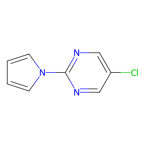 5-chloro-2-(1H-pyrrol-1-yl)pyrimidine structure