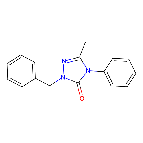 2-Benzyl-5-methyl-4-phenyl-1,2,4-triazol-3-one structure