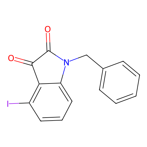 1-Benzyl-4-iodoindole-2,3-dione structure