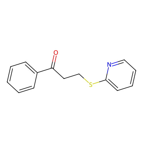 1-Phenyl-3-(2-pyridinylsulfanyl)-1-propanone structure