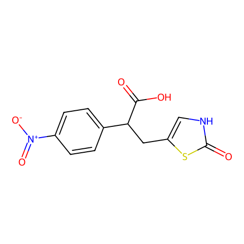 3-(2-Hydroxy-1,3-thiazol-5-yl)-2-(4-nitrophenyl)propanoic acid structure