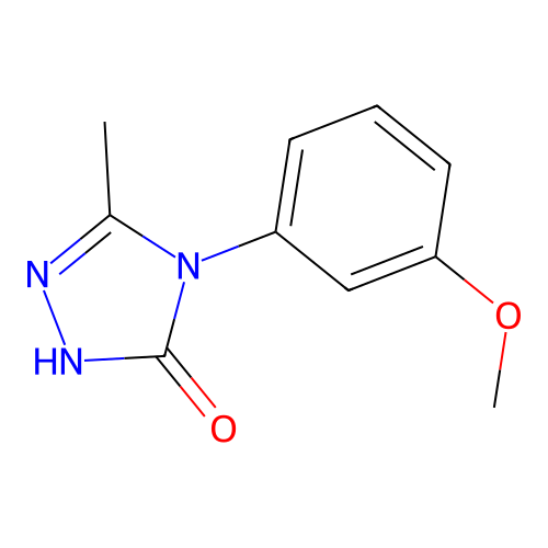 4-(3-methoxyphenyl)-5-methyl-2,4-dihydro-3H-1,2,4-triazol-3-one structure