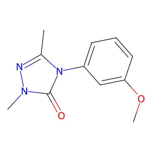 4-(3-methoxyphenyl)-2,5-dimethyl-2,4-dihydro-3H-1,2,4-triazol-3-one structure