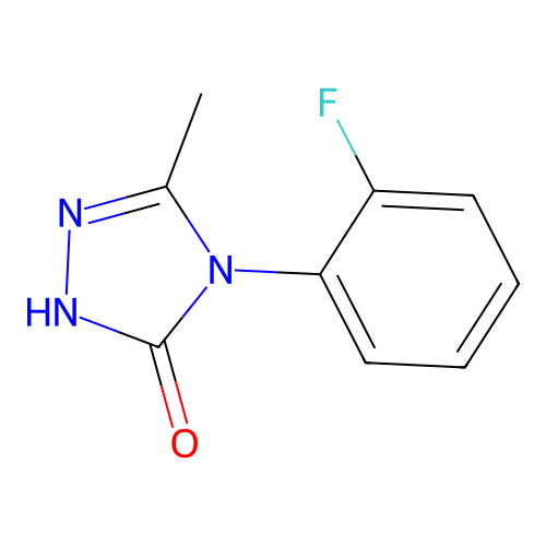 4-(2-fluorophenyl)-5-methyl-2,4-dihydro-3H-1,2,4-triazol-3-one structure