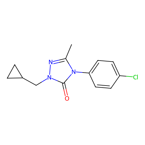 4-(4-Chlorophenyl)-1-(cyclopropylmethyl)-3-methyl-1H-1,2,4-triazol-5(4H)-one structure