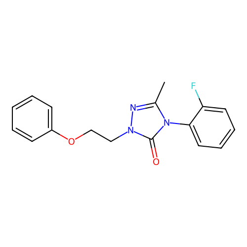 4-(2-Fluorophenyl)-5-methyl-2-(2-phenoxyethyl)-1,2,4-triazol-3-one structure