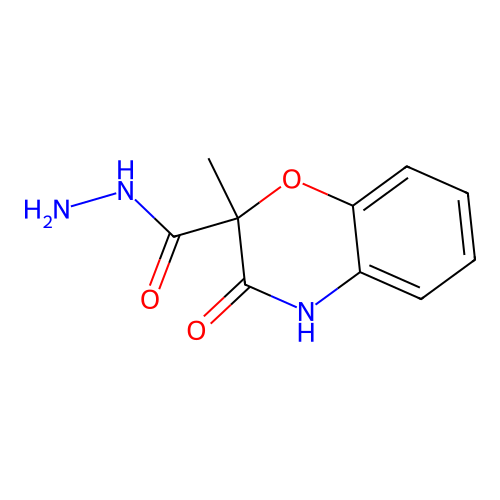 2-methyl-3-oxo-3,4-dihydro-2H-1,4-benzoxazine-2-carbohydrazide structure