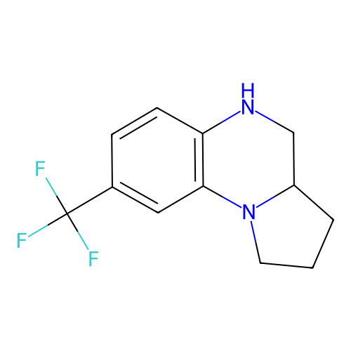 8-(Trifluoromethyl)-1,2,3,3a,4,5-hexahydropyrrolo[1,2-a]quinoxaline structure