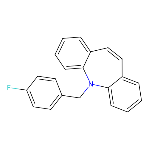 11-[(4-Fluorophenyl)methyl]benzo[b][1]benzazepine structure