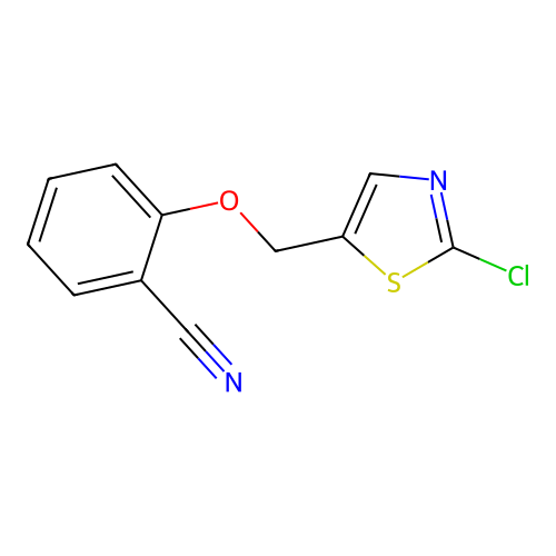 2-[(2-Chloro-1,3-thiazol-5-yl)methoxy]benzonitrile structure