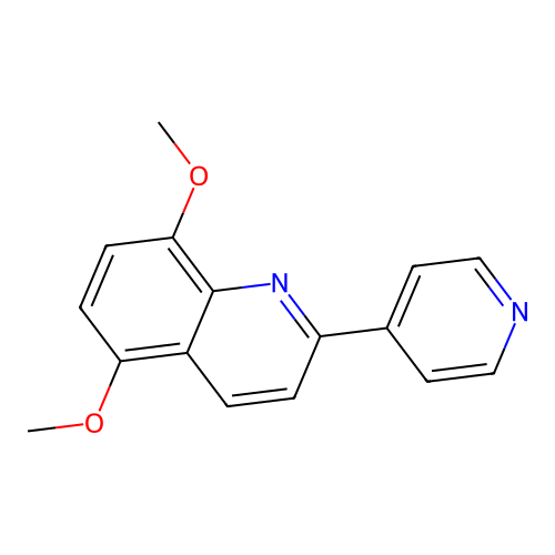 5-Methoxy-2-(4-pyridinyl)-8-quinolinyl methyl ether structure