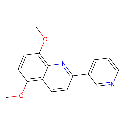 5-Methoxy-2-(3-pyridinyl)-8-quinolinyl methyl ether structure