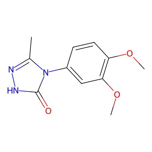 4-(3,4-dimethoxyphenyl)-5-methyl-2,4-dihydro-3H-1,2,4-triazol-3-one structure