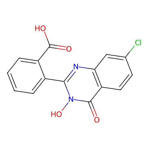 2-(7-Chloro-3-hydroxy-4-oxo-3,4-dihydro-2-quinazolinyl)benzenecarboxylic acid structure