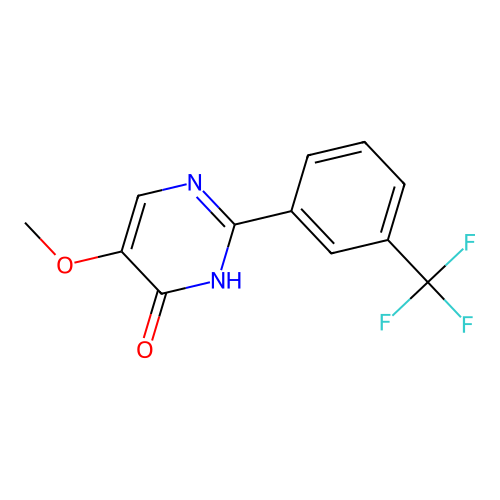 5-Methoxy-2-[3-(trifluoromethyl)phenyl]-4-pyrimidinol structure
