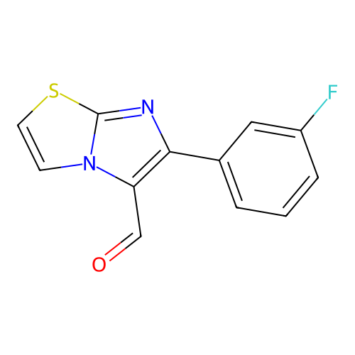 6-(3-Fluorophenyl)imidazo[2,1-b][1,3]thiazole-5-carbaldehyde structure
