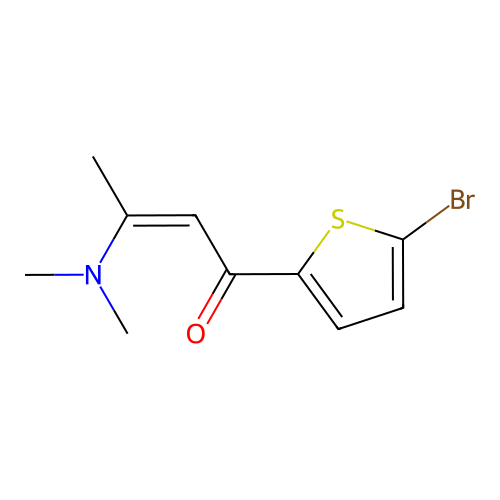 1-(5-bromothiophen-2-yl)-3-(dimethylamino)but-2-en-1-one structure