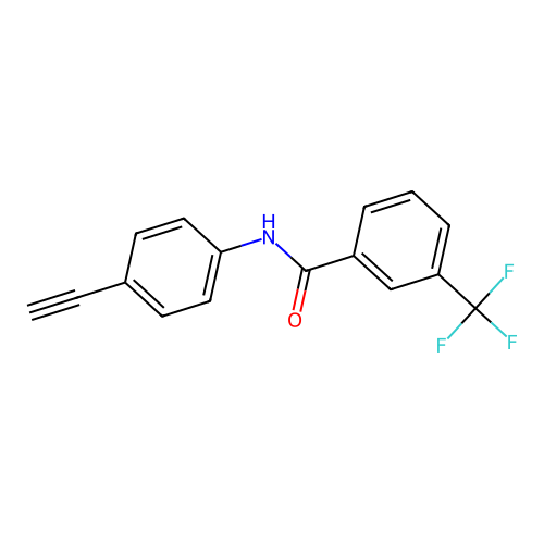 N-(4-ethynylphenyl)-3-(trifluoromethyl)benzamide structure