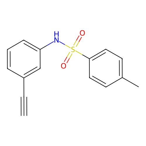 N-(3-ethynylphenyl)-4-methylbenzene-1-sulfonamide structure