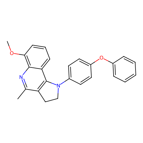 6-Methoxy-4-methyl-1-(4-phenoxyphenyl)-2,3-dihydropyrrolo[3,2-c]quinoline structure